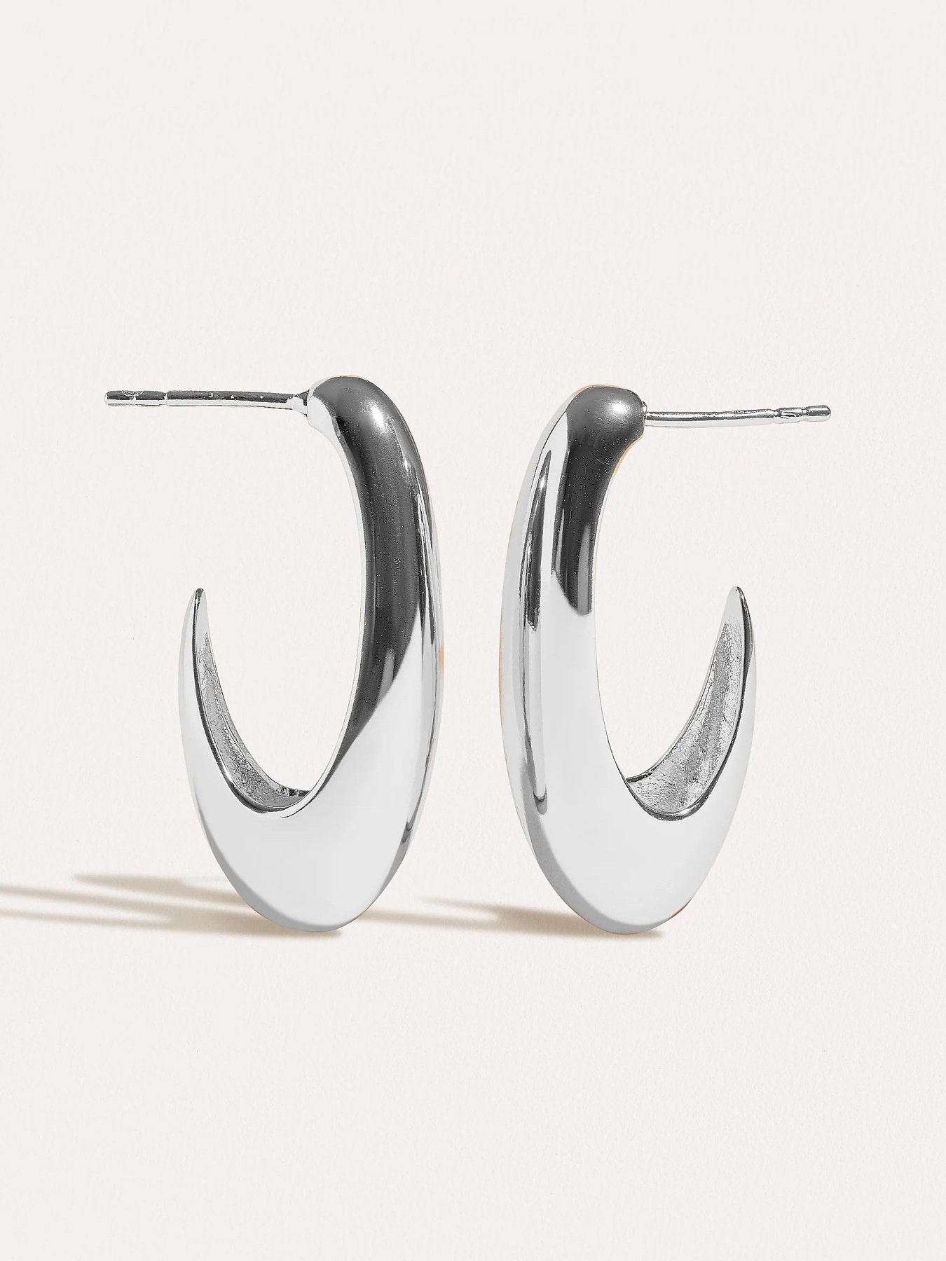 Vera Hoop Earrings — Gold & Silver - SilverArtisan FinishBrass Base JewelryLunai Jewelry