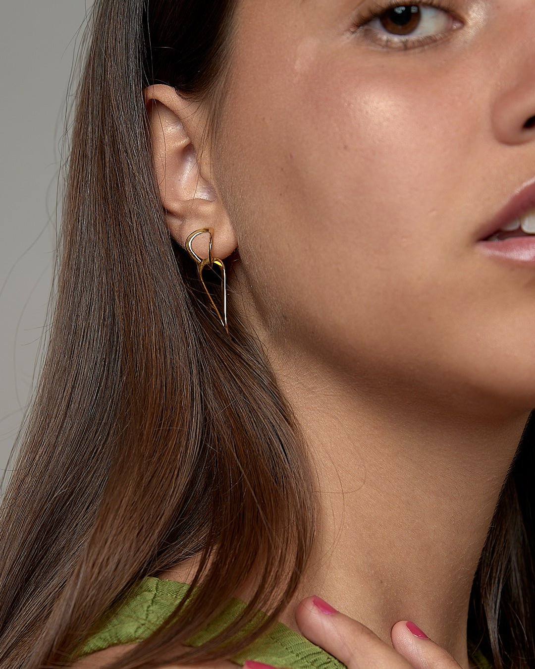 Vermilia Gold Link Earrings - 925 Sterling SilverALLcable link EarringsLunai Jewelry