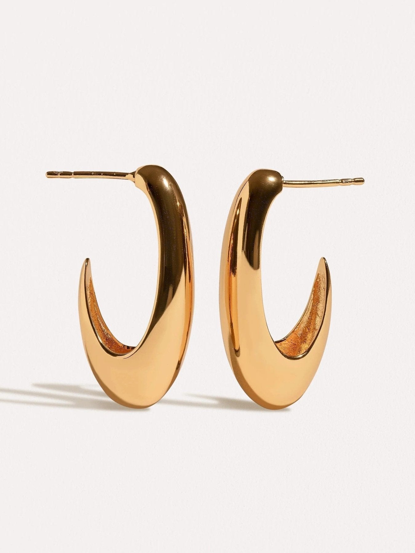 Vera Hoop Earrings — Gold & Silver - GoldArtisan FinishBrass Base JewelryLunai Jewelry