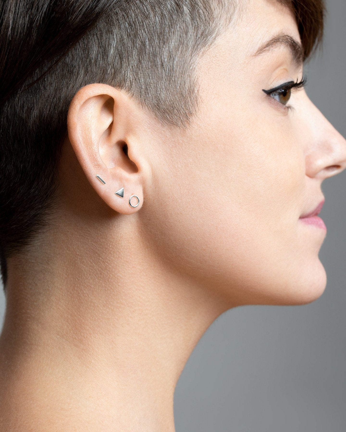 Bianca Classic Geometric Earrings Set - 925 Sterling SilverALLBar StudLunai Jewelry