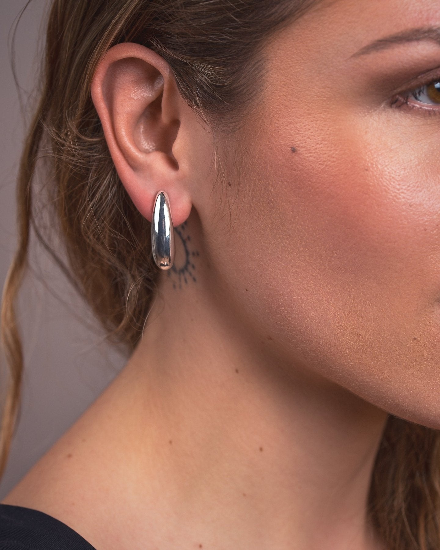 Vera Hoop Earrings — Gold & Silver - SilverArtisan FinishBrass Base JewelryLunai Jewelry