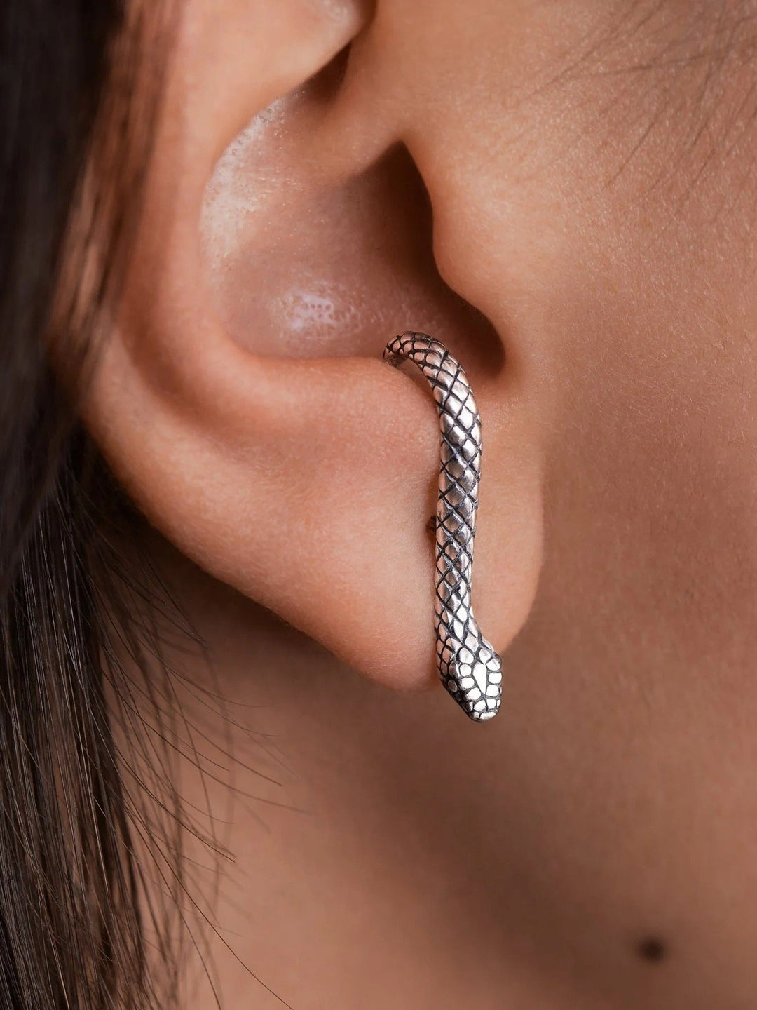 Medusa Serpent Earrings - 925 Silver RawPairALLAnimal earringsLunai Jewelry