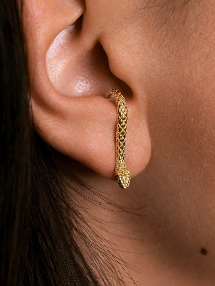 Medusa Serpent Earrings - 24K Gold PlatedPairALLAnimal earringsLunai Jewelry