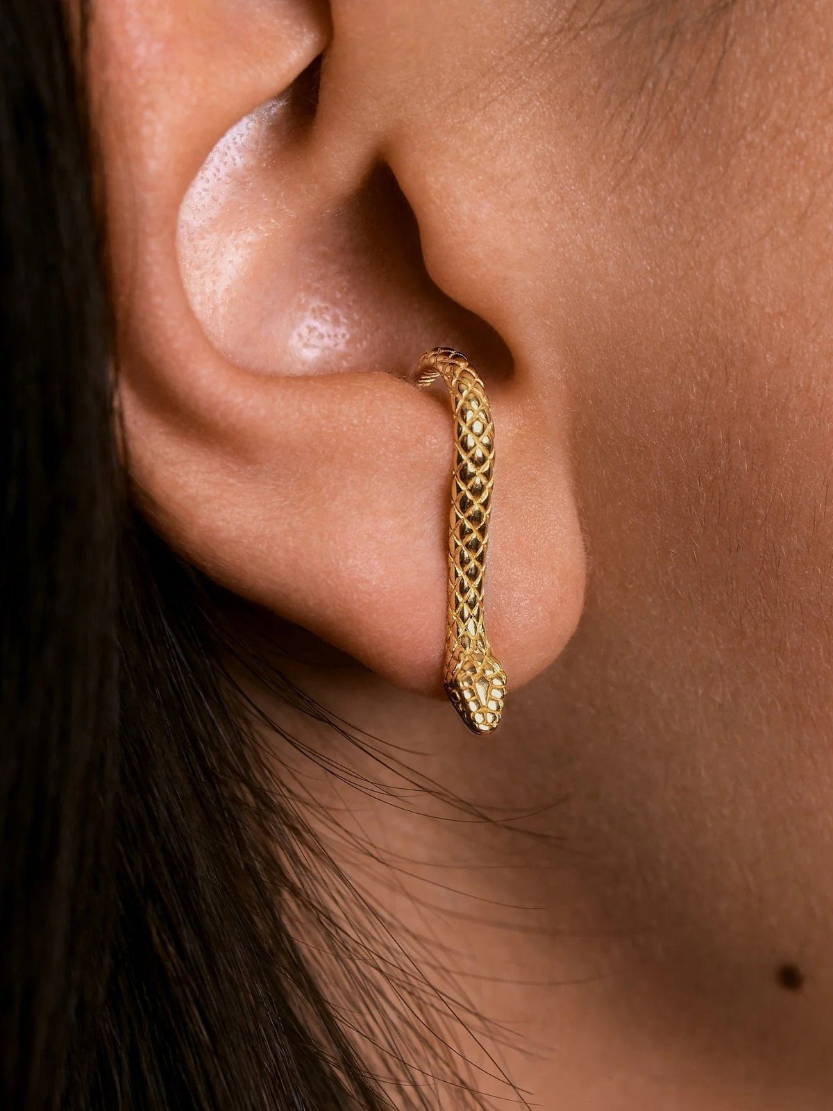 Snake Suspender Earring - Minimalist and Stackable Design