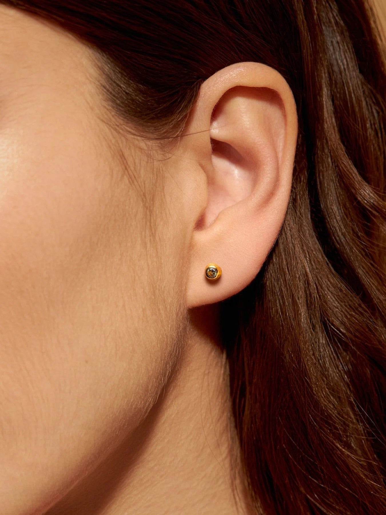 Emma 24K Gold - Plated Studs – Sterling Silver - Emerald Zircon24k gold plated earringsdainty gold studsLunai Jewelry