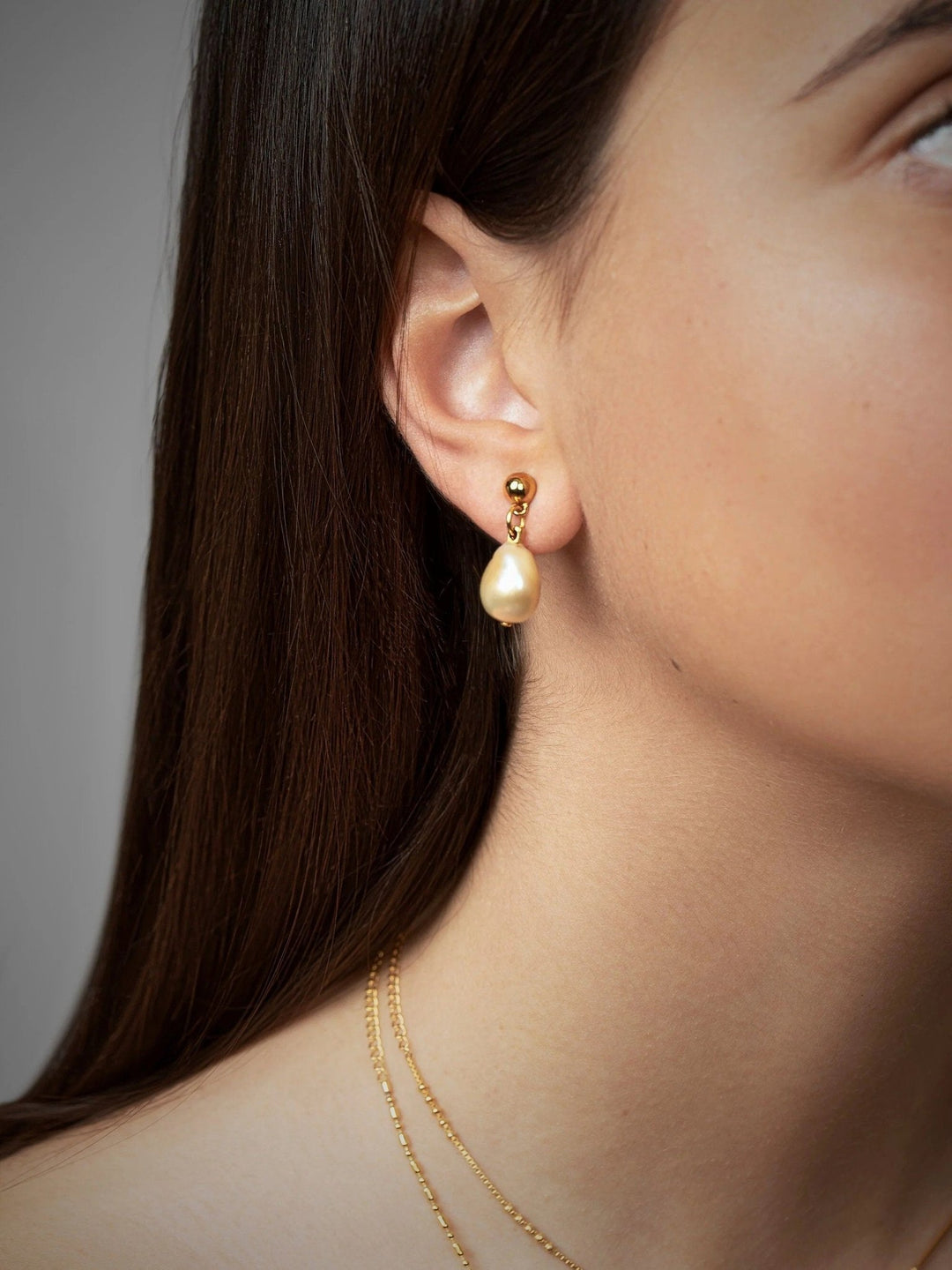 Bilda Dangle Baroque Pearls - Anniversary Giftbaroque pearlsLunai Jewelry