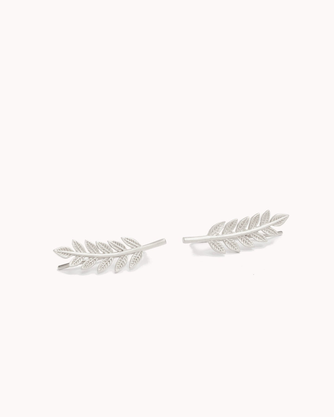Diantha Leaf Ear Climber Earring - 925 Silver MattePairBackUpItemsChristmas GiftLunai Jewelry