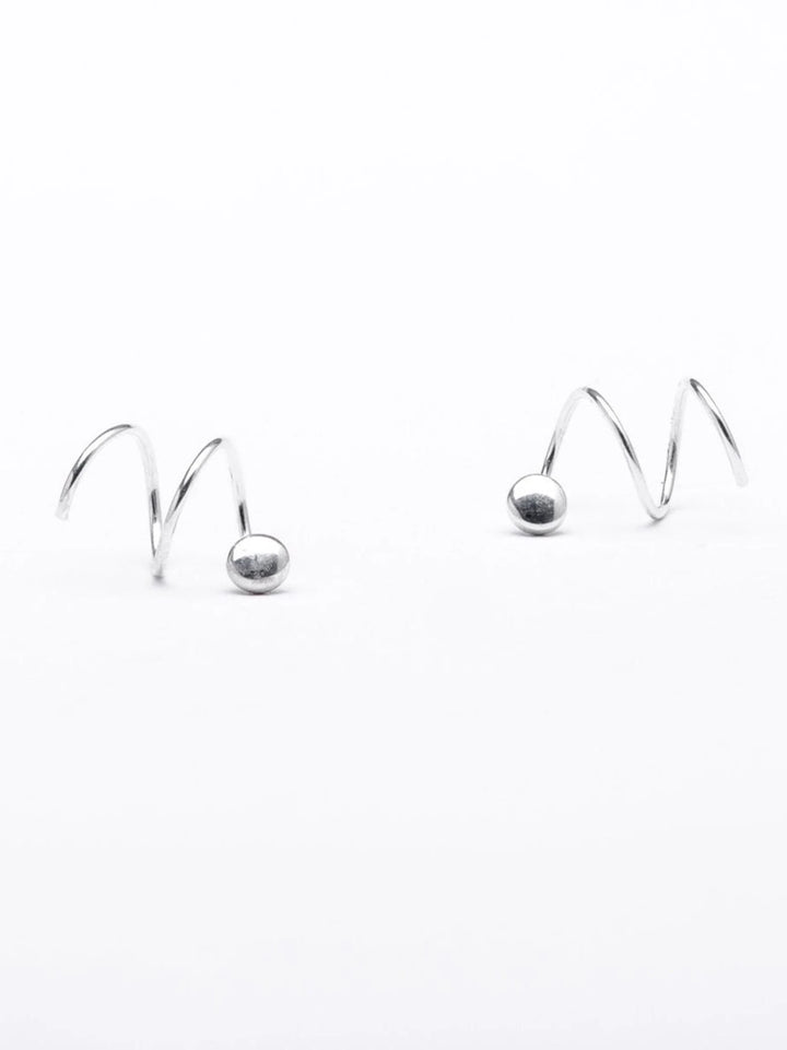 Lacey Gold Spiral Stud Earrings - Pair925 Sterling SilverALLBackUpItemsLunai Jewelry