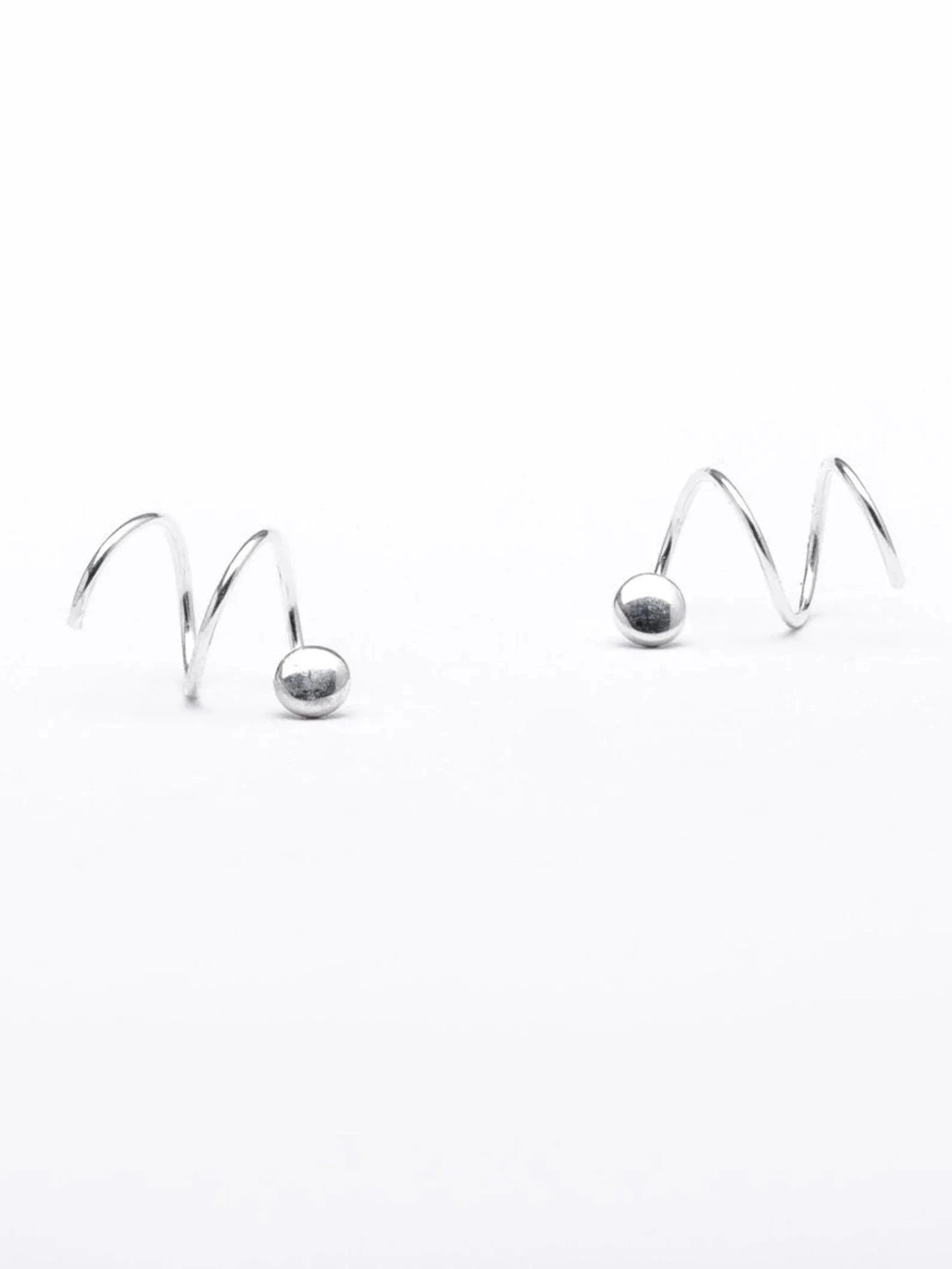 Lacey Gold Spiral Stud Earrings - Pair925 Sterling SilverALLBackUpItemsLunai Jewelry