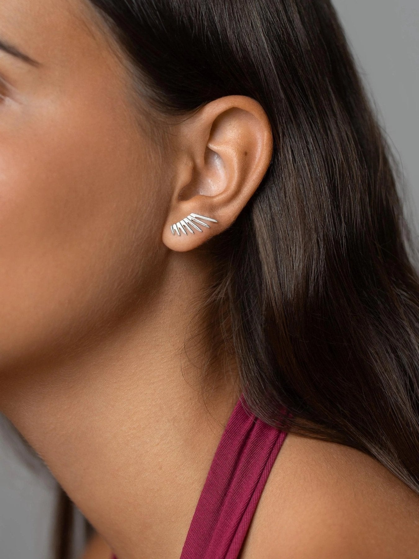 Lyra Sunburst Studs - 24K Gold Platedboho gold studsdainty studsLunai Jewelry