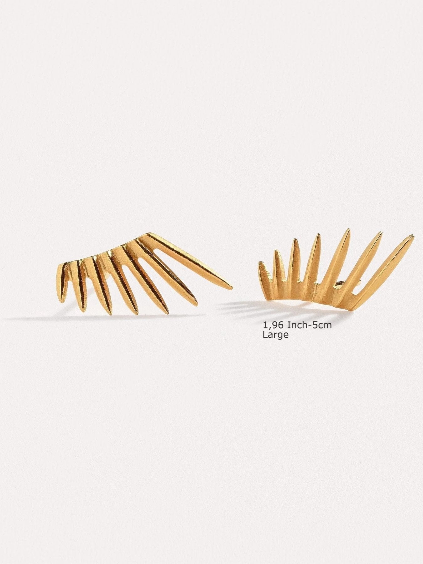 Lyra Sunburst Studs - 24K Gold Platedboho gold studsdainty studsLunai Jewelry