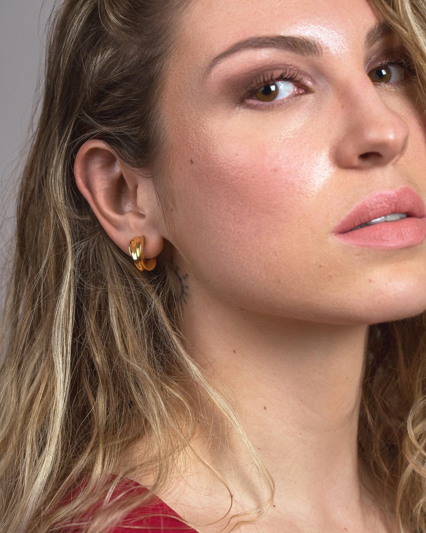 Neda Chunky Hoops - 24k Gold PlatedALLBackUpItemsLunai Jewelry
