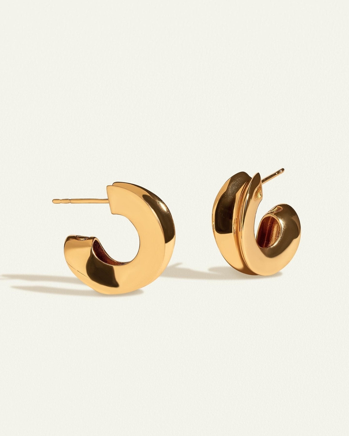 Neda Chunky Hoops - 24k Gold PlatedALLBackUpItemsLunai Jewelry