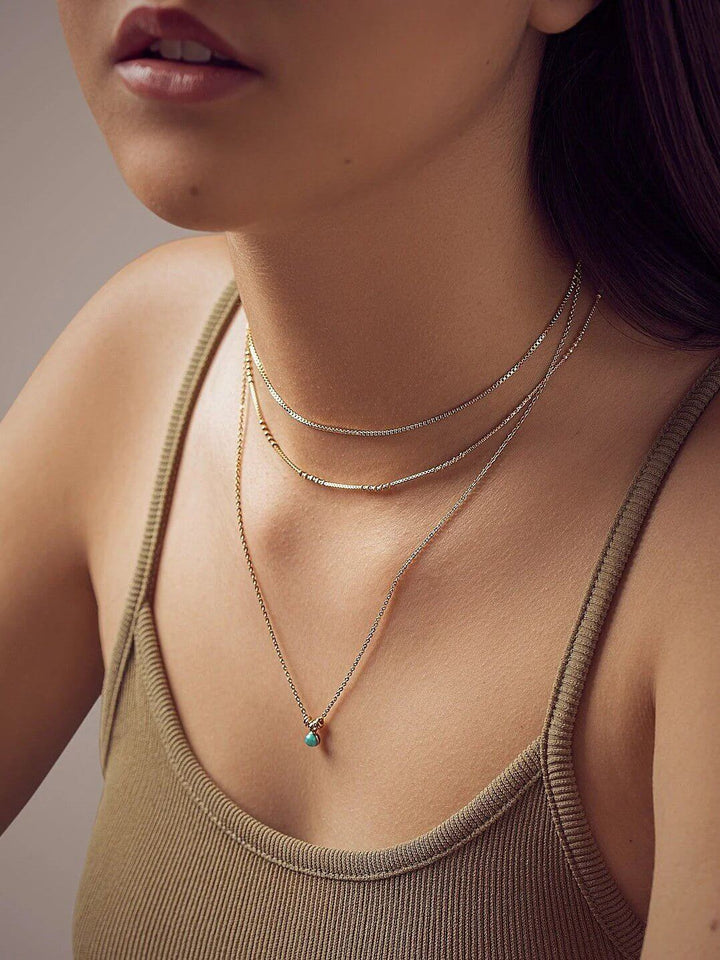 Labradorite Birthstone Necklace - 19.7MoonstoneBirthstone necklaceChain necklaceLunai Jewelry