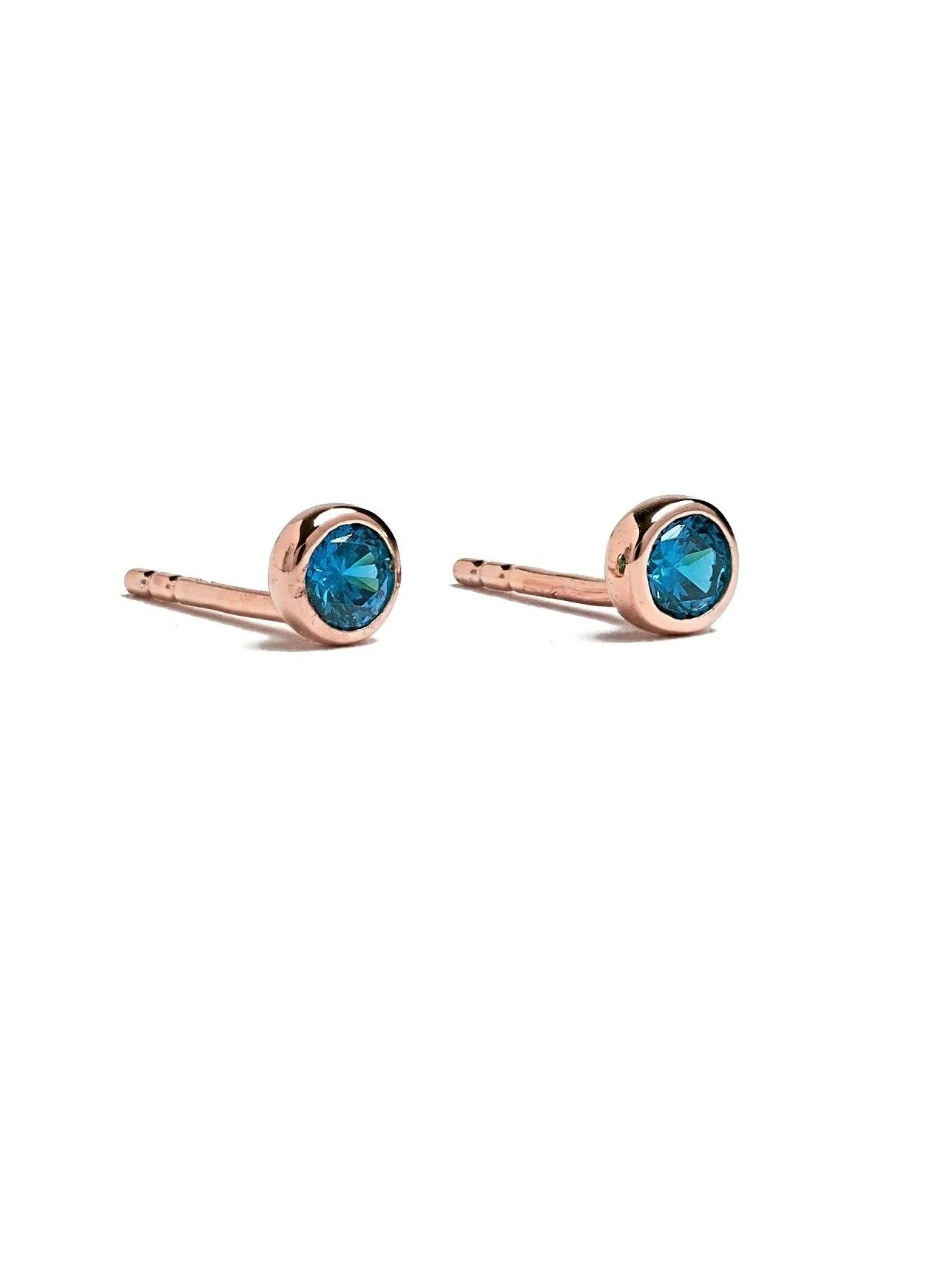 Nirvana Stud Earrings - 18K Rose Gold PlatedBackUpItemsBirthday GiftLunai Jewelry