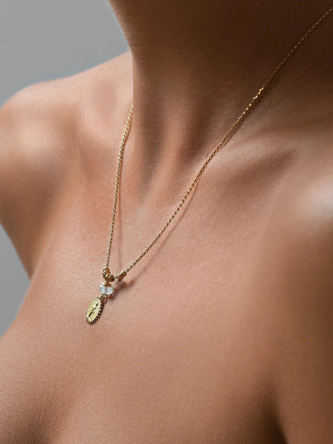 Sonsoles Virgin Mary Necklace - Adjustable NecklaceALLLunai Jewelry