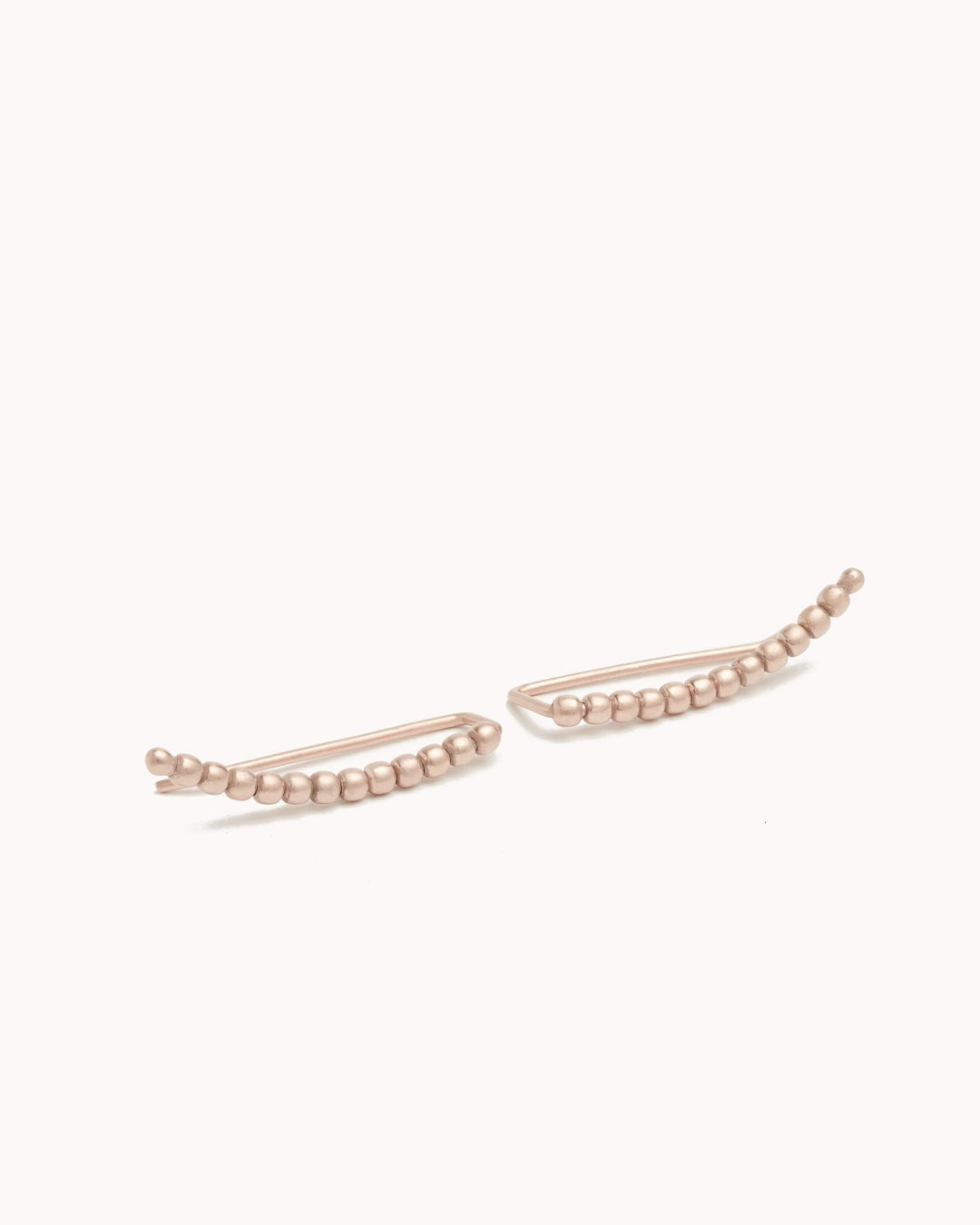 Soreen Ear Climber - 18K Rose Gold MatteBackUpItemsbeaded Ear ClimberLunai Jewelry
