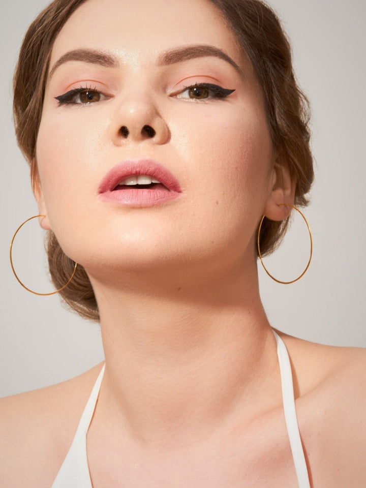 Zamara Gold Hoop Earrings - 925 Silver OxideALLBackUpItemsLunai Jewelry