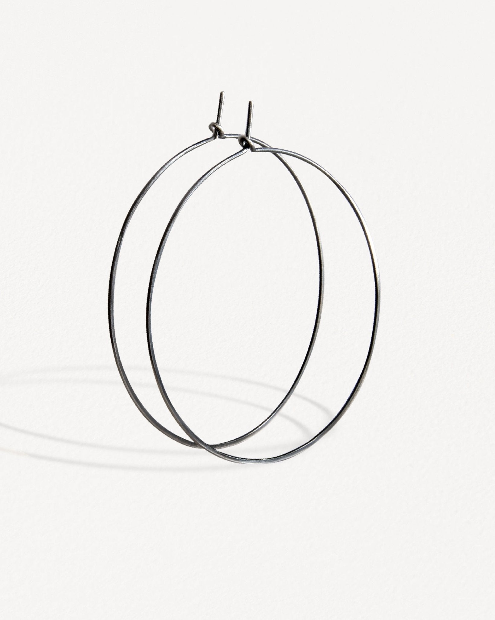 Zamara Large Hoop Earrings - 925 Silver OxideBackUpItemsBest Friend GiftLunai Jewelry