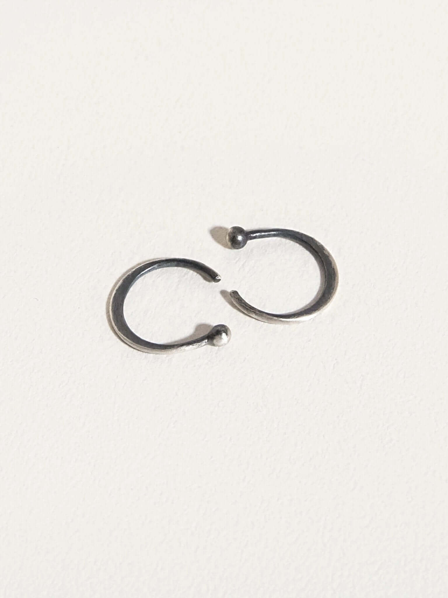 Aalami Gold Huggie Hoop Earrings - 925 Silver Oxidecartilage earringsCrystal EarringsLunai Jewelry