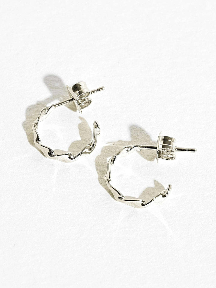 Anaita Hoop Earrings - 925 Sterling SilverButterfly EarringsEar WiresLunai Jewelry