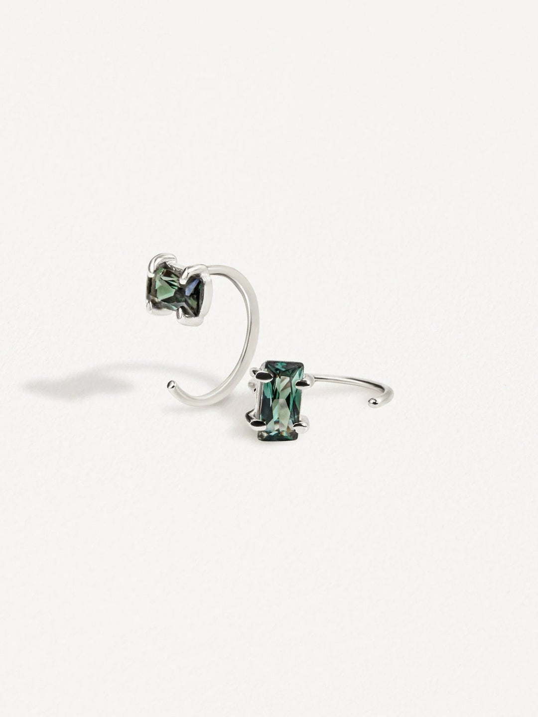 Aracely Danty Huggie Hoop Earrings - 925 Sterling SilverBackUpItemsBirthstone giftLunai Jewelry