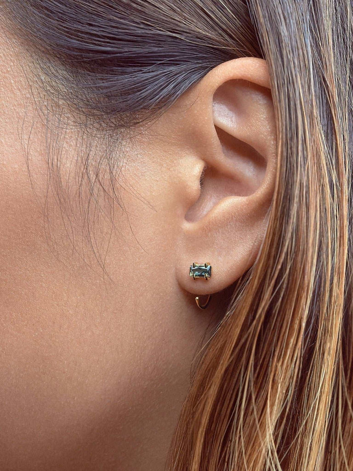 Aracely Huggie Hoop Earrings - 925 Sterling SilverBackUpItemsBirthstone giftLunai Jewelry