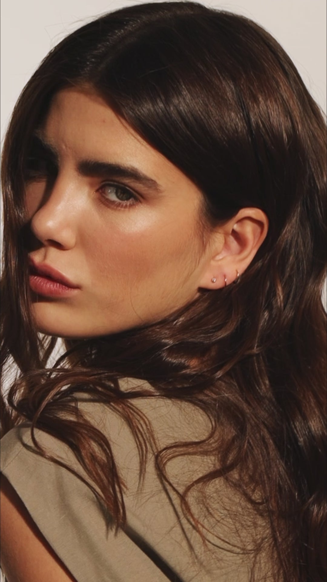 Liria Double Piercing Spiral Earrings