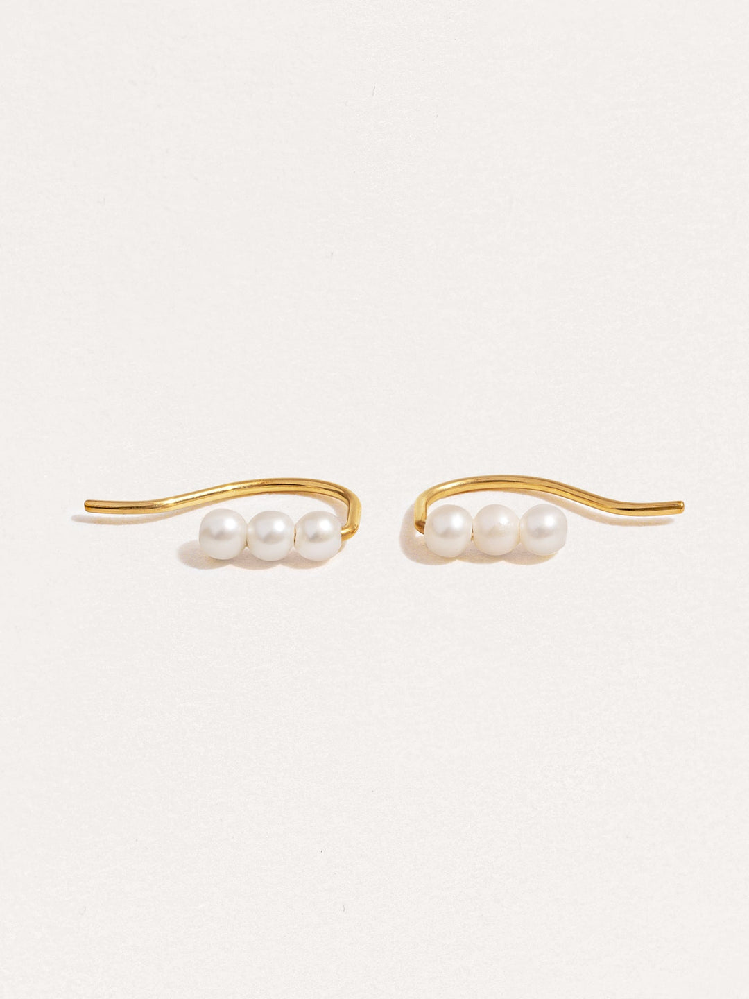 Babette Minimal Ear Climber - Yellow Gold FilledPairBackUpItemsBlack Friday GiftLunai Jewelry