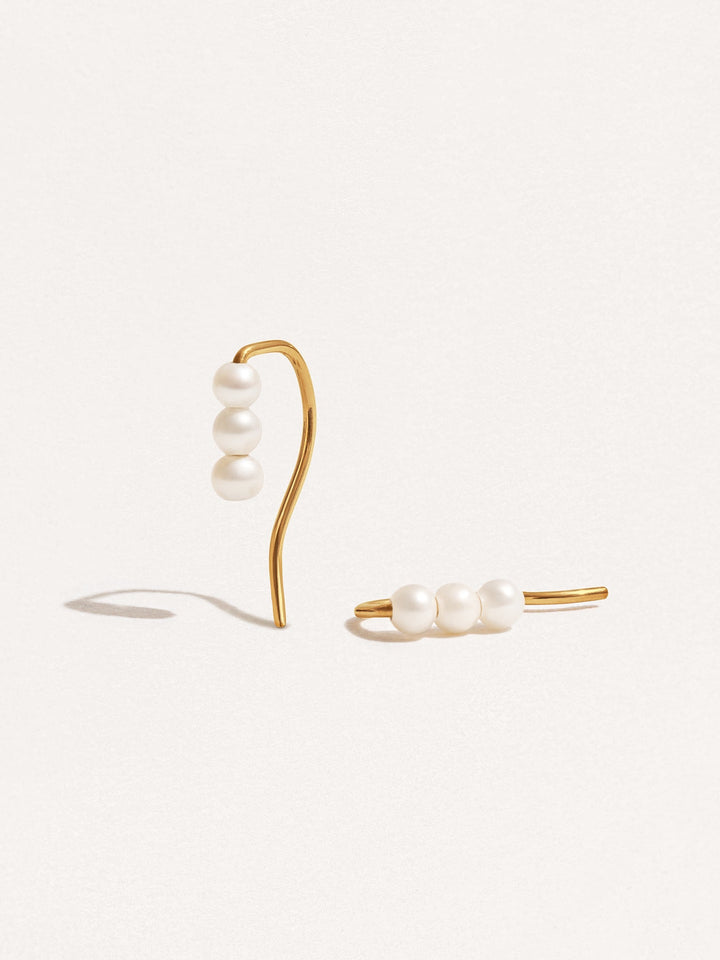 Babette Minimal Ear Climber - Yellow Gold FilledPairBackUpItemsBlack Friday GiftLunai Jewelry
