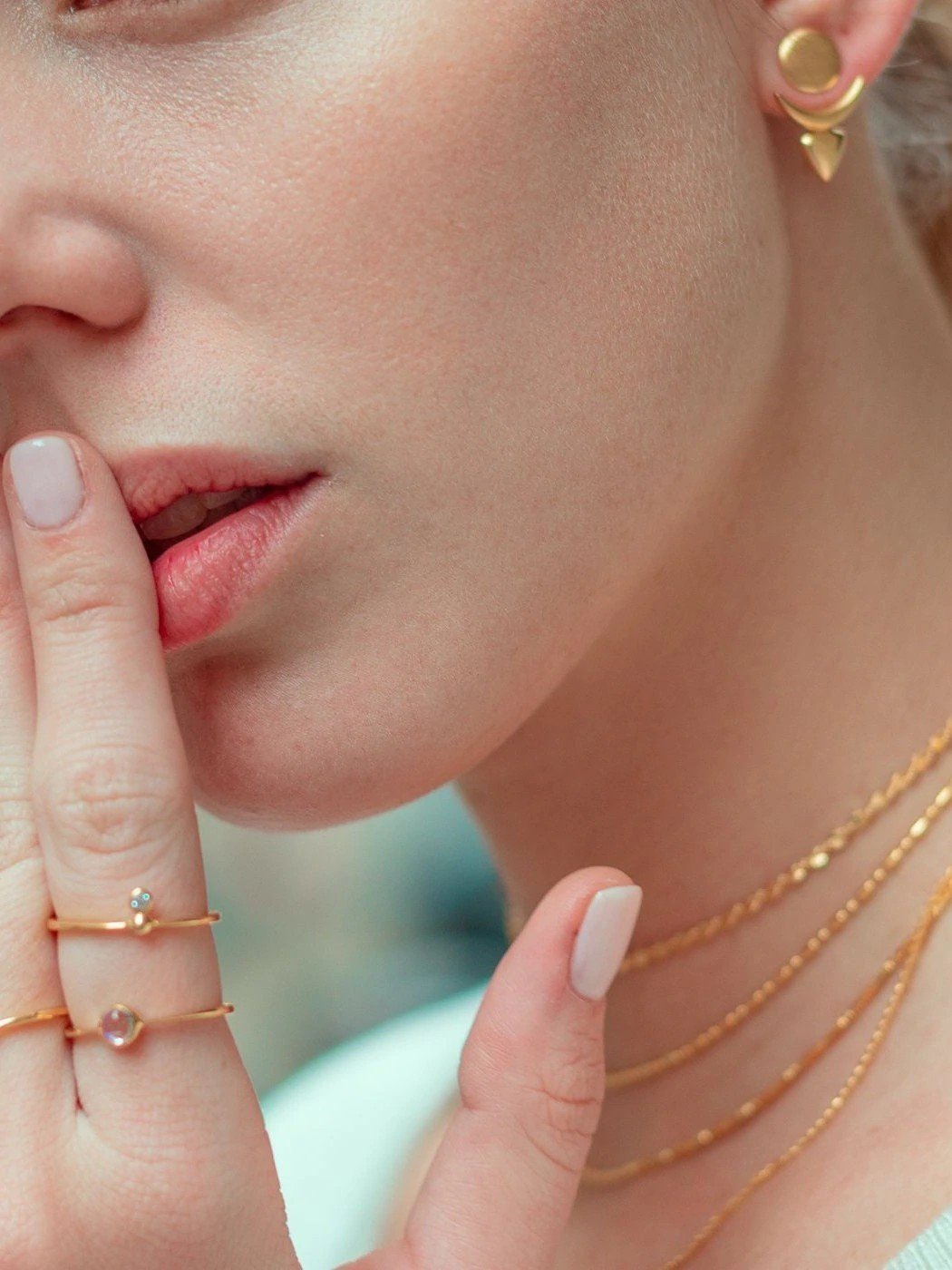 Betina Solitaire Zirconia Ring - Yellow Gold Vermeil5BackUpItemsbridesmaids giftLunai Jewelry