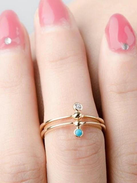 Betina Solitaire Zirconia Ring - Yellow Gold Vermeil5BackUpItemsbridesmaids giftLunai Jewelry