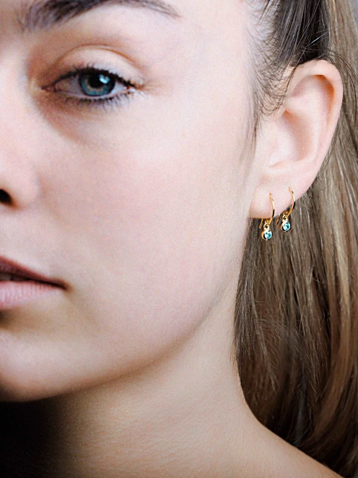 Brea Wire Earrings - 24K Gold PlatedBackUpItemsCrystal JewelryLunai Jewelry