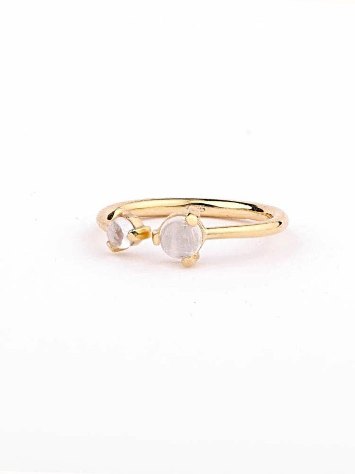 Caroline Moonstone Ring - 24K Gold Vermeil5August BirthstoneBackUpItemsLunai Jewelry