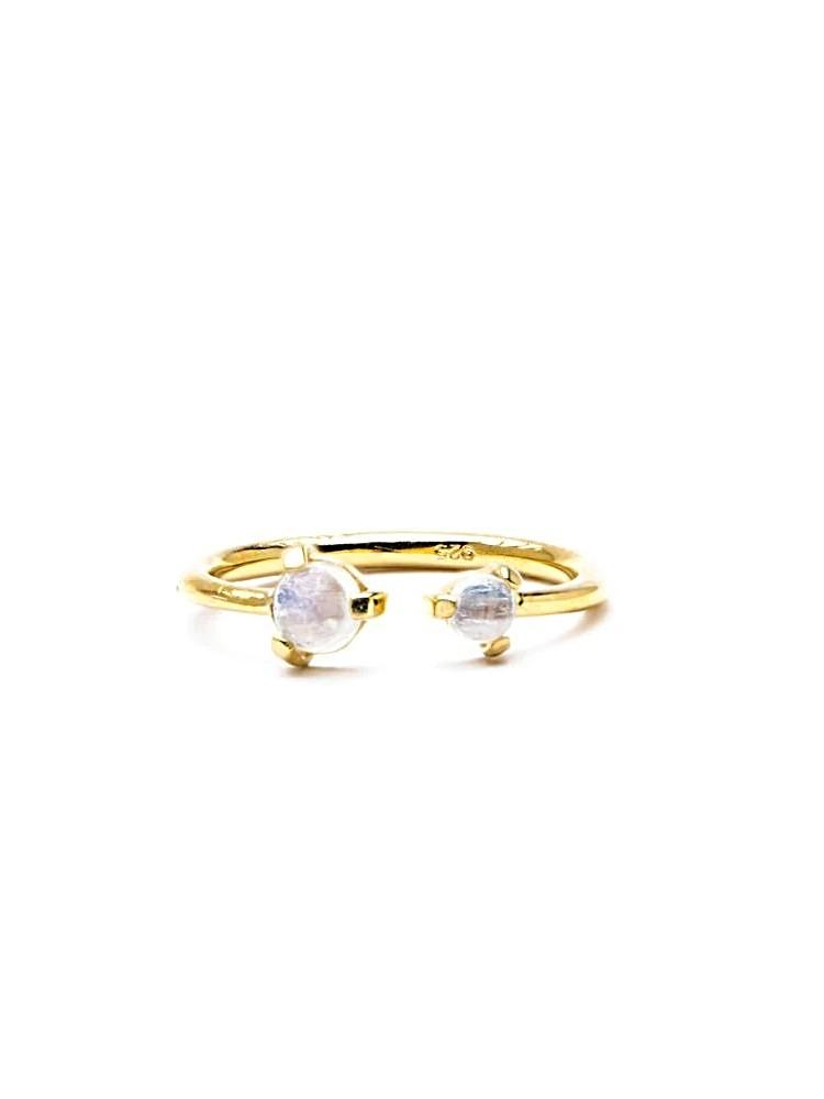 Caroline Moonstone Ring - 24K Gold Vermeil5August BirthstoneBackUpItemsLunai Jewelry