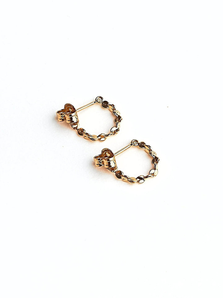 Dafang Chain Earrings - 24K Gold Plated11BackUpItemsBlack Friday GiftLunai Jewelry