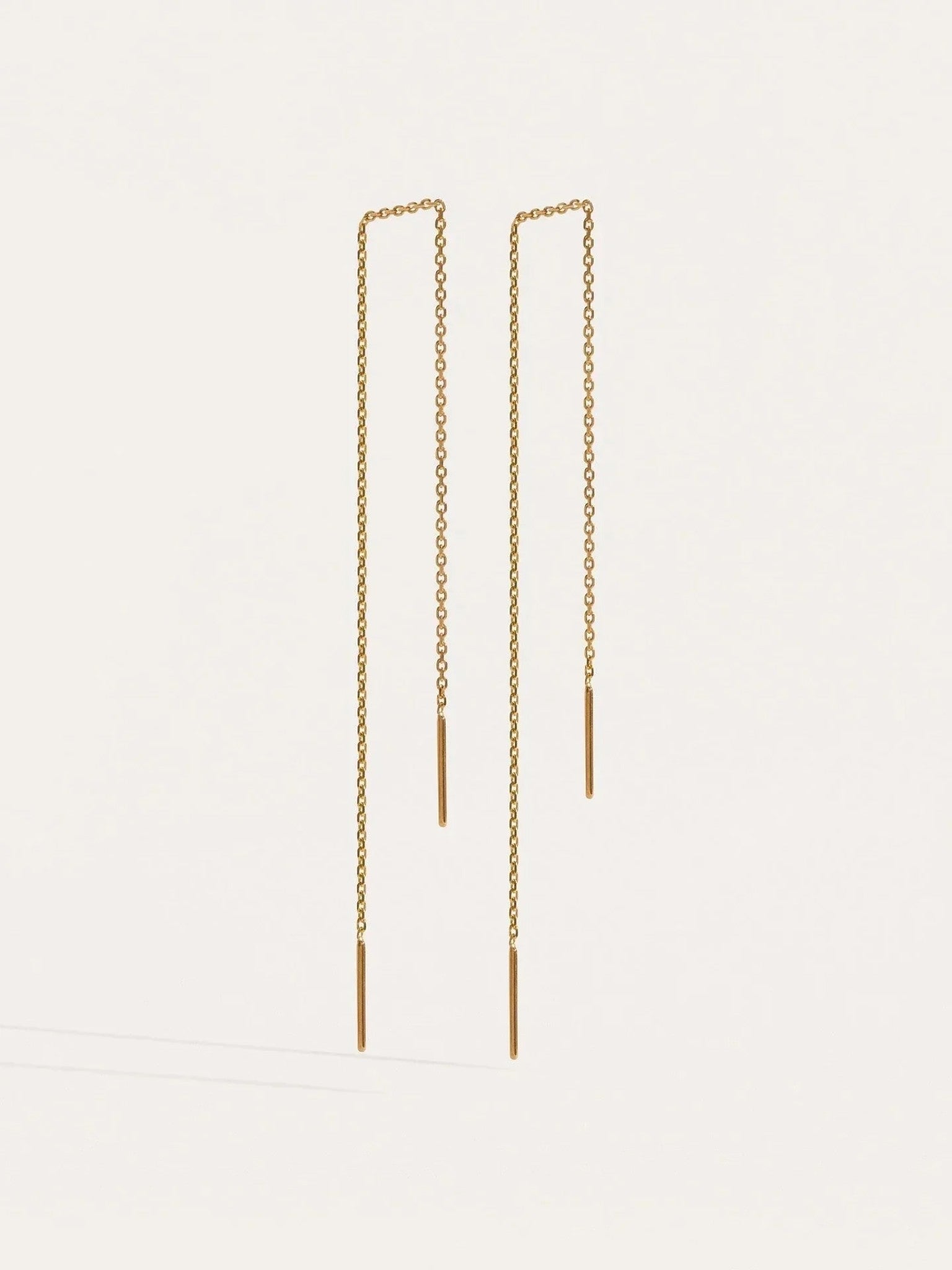 Ebbe Ear Thread Earrings - 24K Gold Plated14 cmankorBackUpItemsLunai Jewelry
