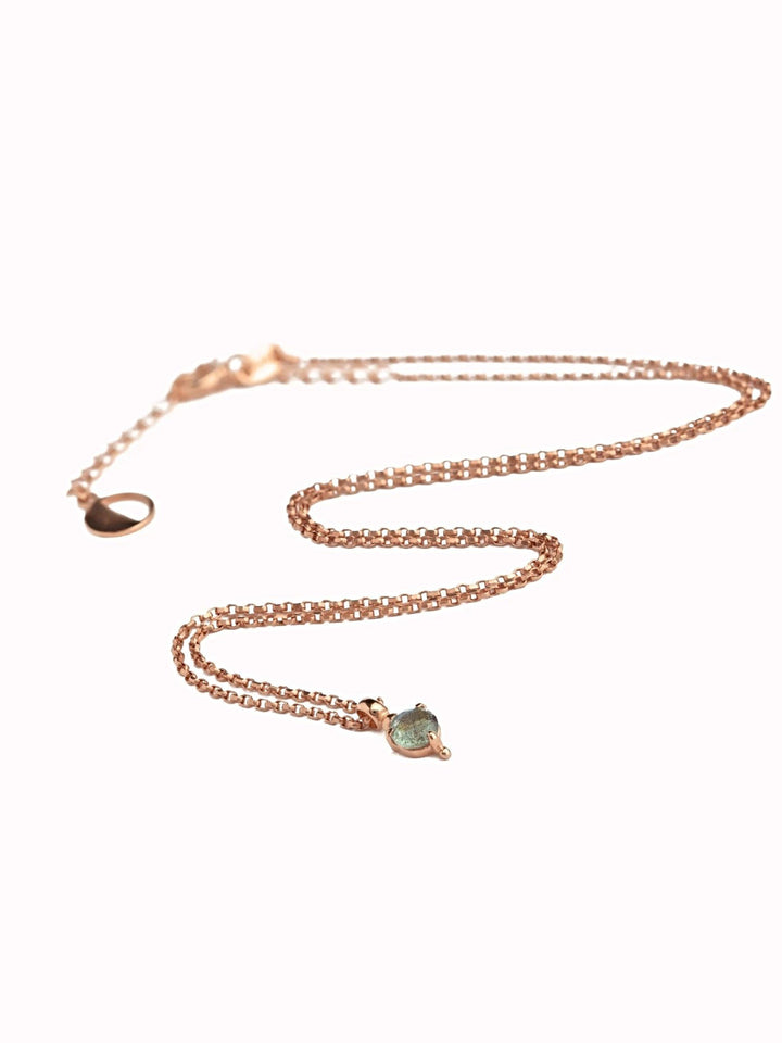Eddy Labradorite Necklace - 19.718K Gold PlatedBackUpItemsBirthstone NecklaceLunai Jewelry