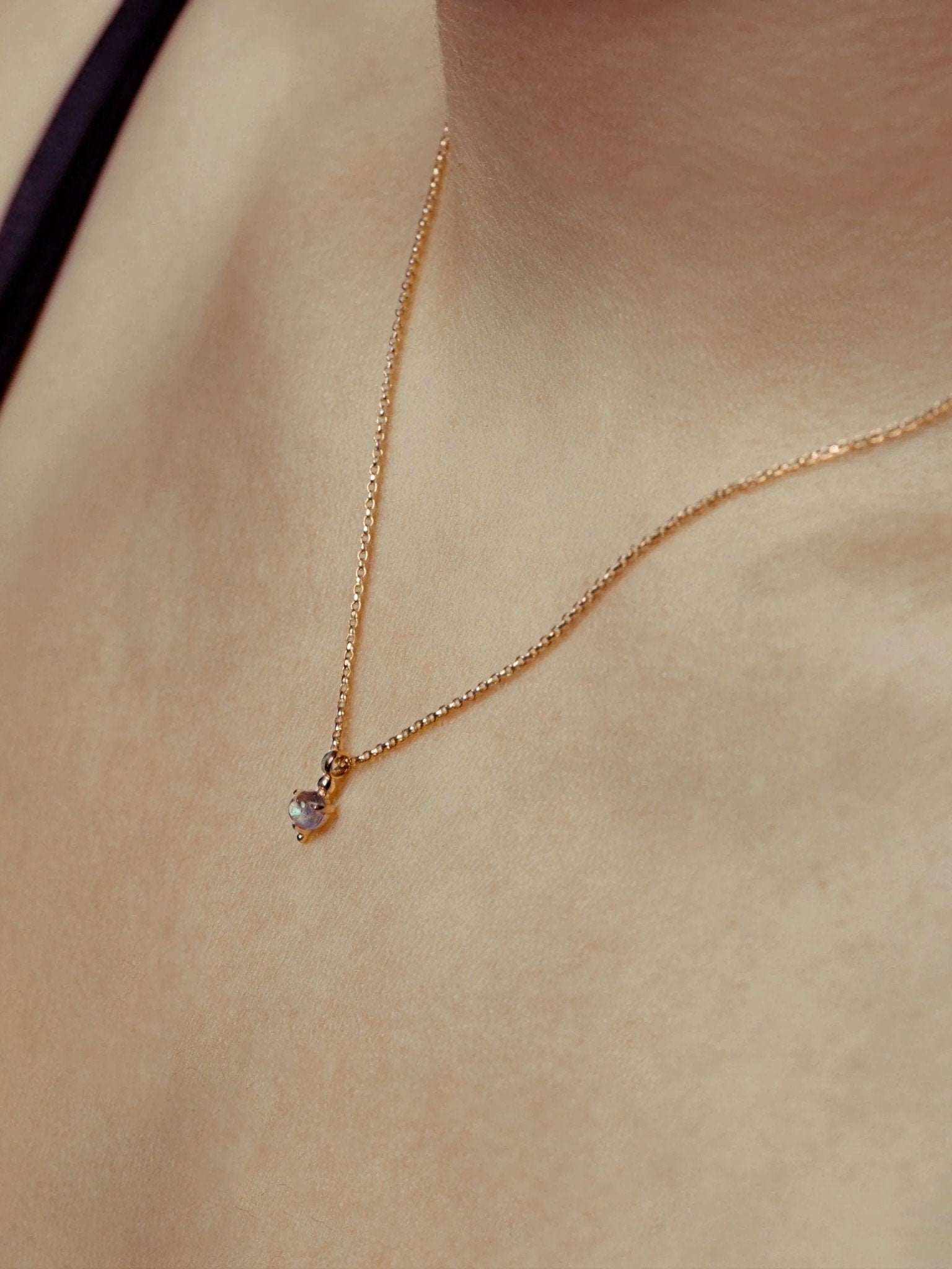 Eddy Labradorite Necklace - 19.7925 Sterling SilverBackUpItemsBirthstone NecklaceLunai Jewelry