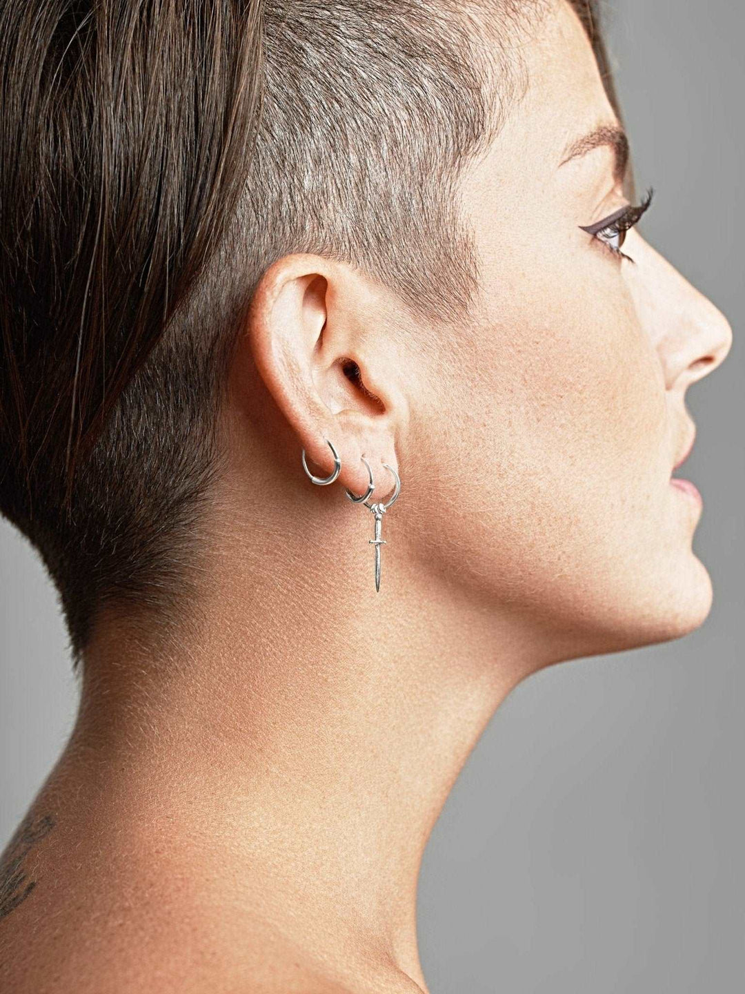 Gale Small Hoop Earrings - 14K Gold Filled Oxide7mmBackUpItemsCartilage HoopLunai Jewelry