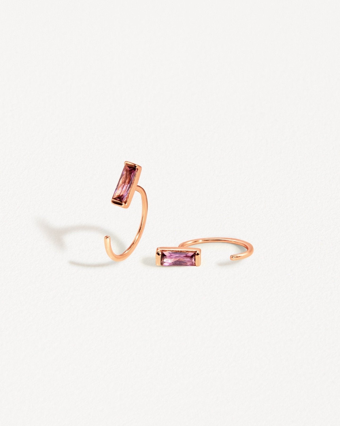 Tonya Open Huggies - 18k Rose GoldALLBackUpItemsLunai Jewelry