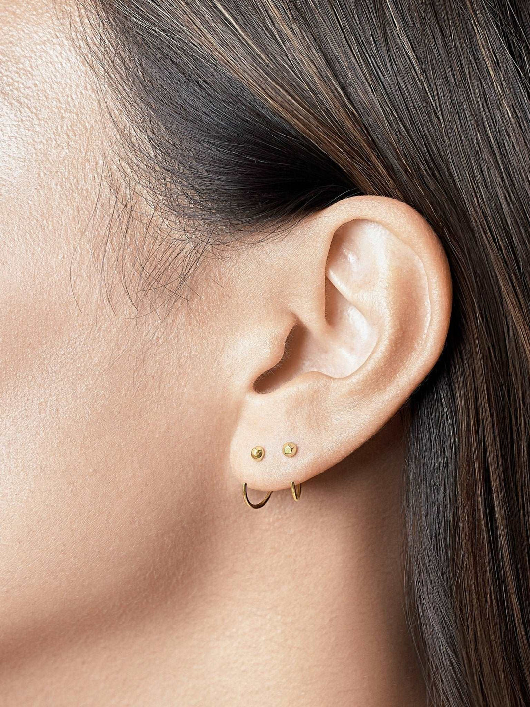 Ileya Huggie Hoop Earrings - 18K Rose Gold PlatedBackUpItemsCartilage PiercingsLunai Jewelry