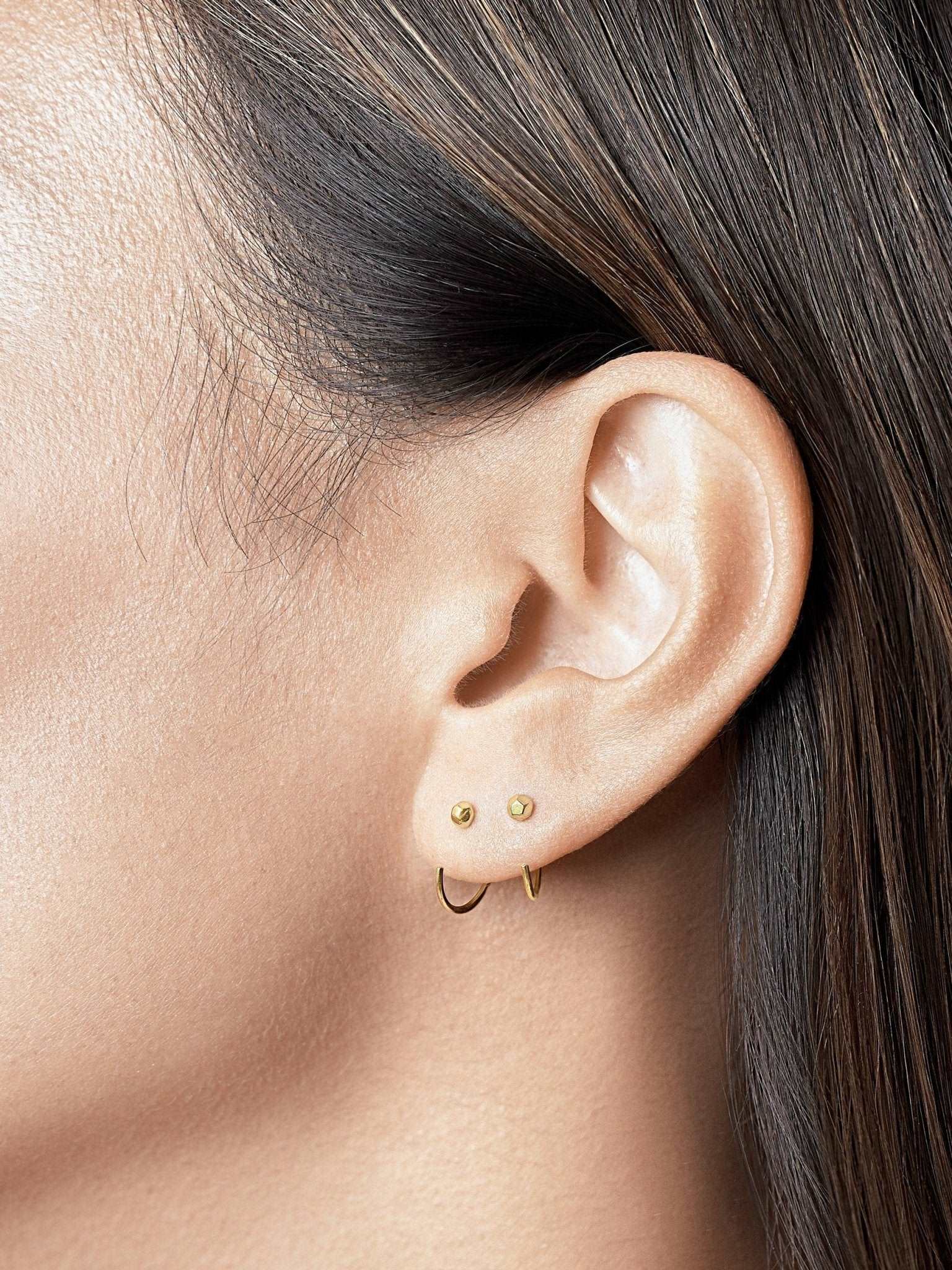 Ileya Huggie Hoop Earrings - 18K Rose Gold PlatedBackUpItemsCartilage PiercingsLunai Jewelry