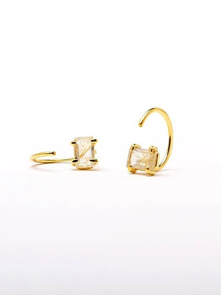 Ioanna Hoop Earrings - 24K Gold PlatedBackUpItemsBeaded EarringsLunai Jewelry