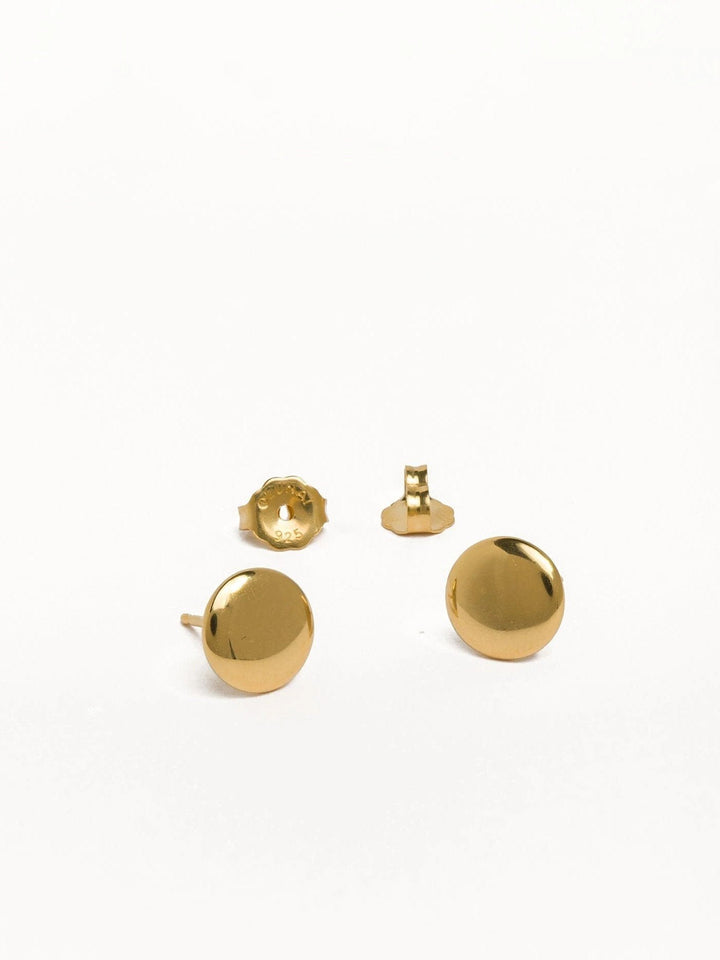 Judy Stud Earrings - 24K Gold PlatedBackUpItemsCircle EarringsLunai Jewelry