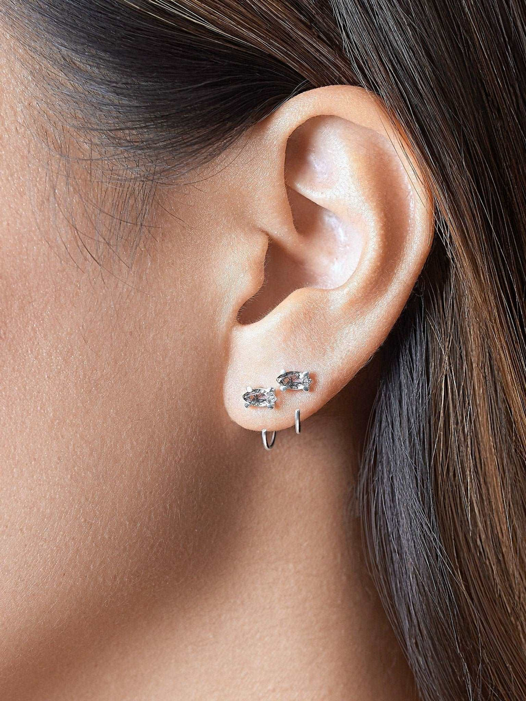 Krishna Hoop Earrings - 925 Sterling SilverBackUpItemsBirthstone EarringsLunai Jewelry