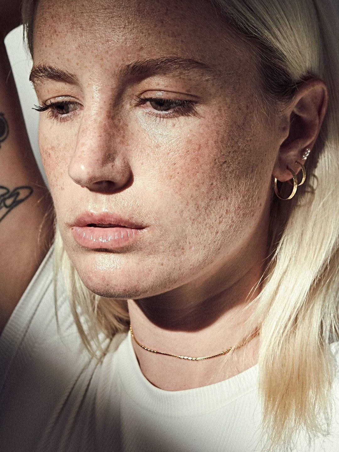 Kristine Hoop Earrings - 24K Gold Plated MatteankorBackUpItemsLunai Jewelry