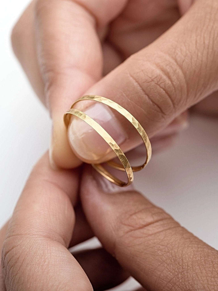 Kristine Hoop Earrings - 24K Gold Plated MatteankorBackUpItemsLunai Jewelry