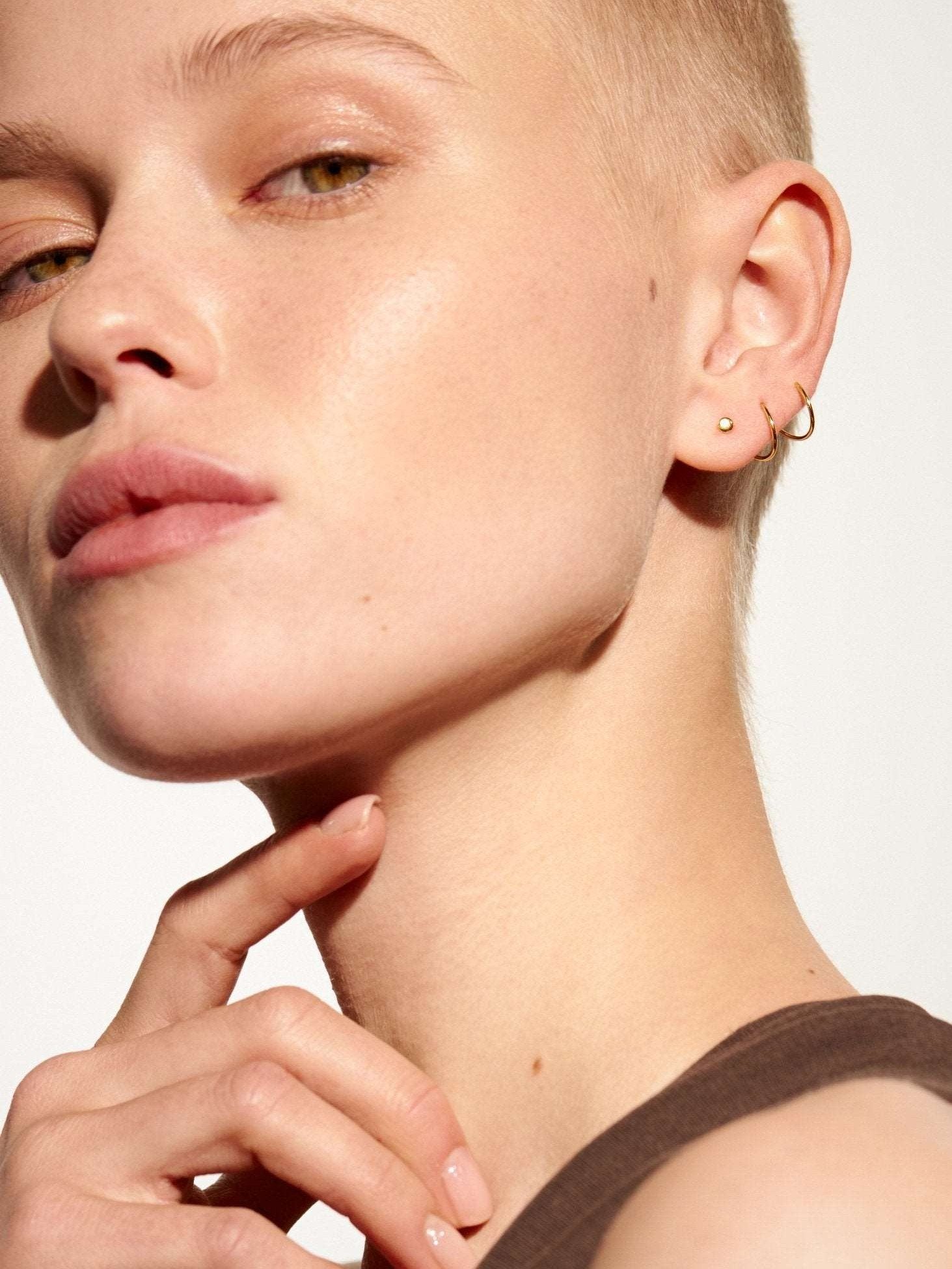 Lacey Spiral Earrings - Pair24K Gold PlatedBackUpItemsEarringsLunai Jewelry