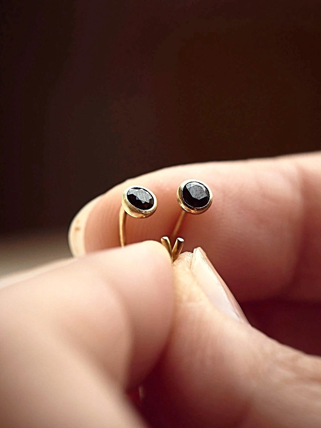 Lee Hoop Earrings - 24K Gold MatteBackUpItemsBirthstone EarringsLunai Jewelry